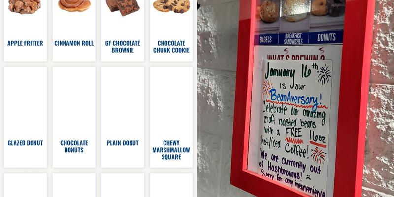 Aroma Joe's Coffee Menu