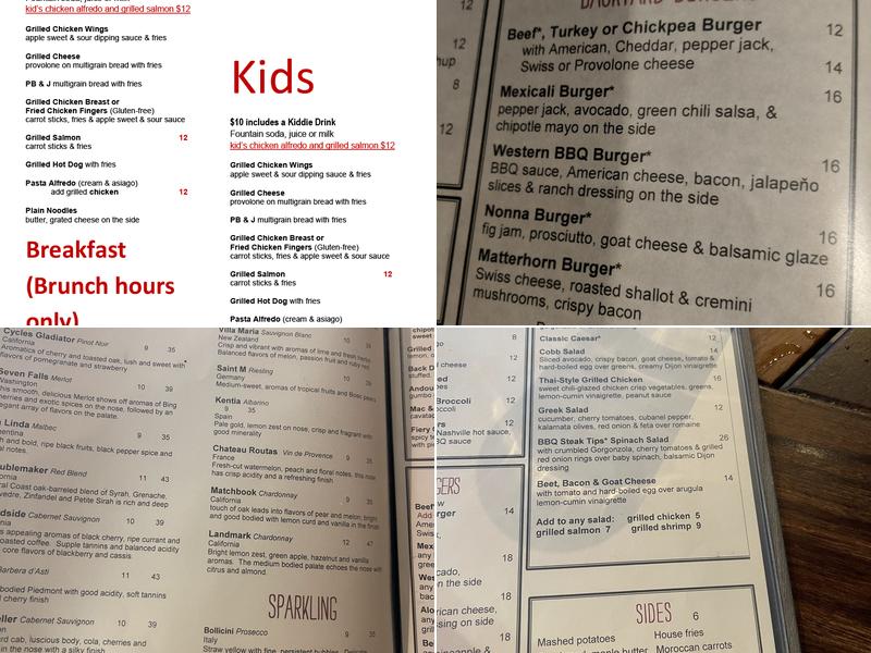 Back Deck Menu