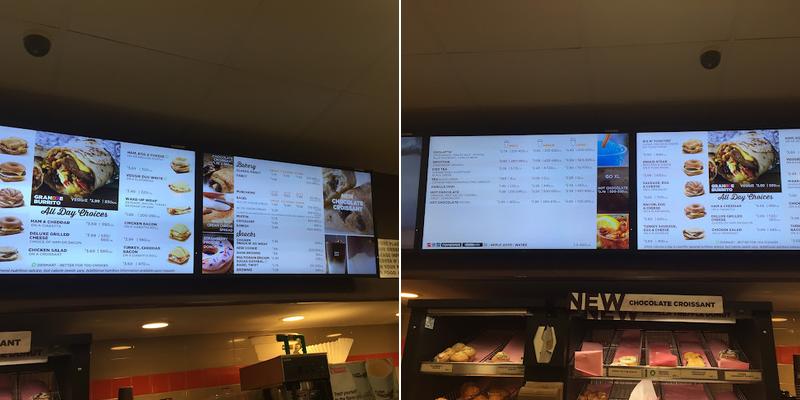 Dunkin' Menu