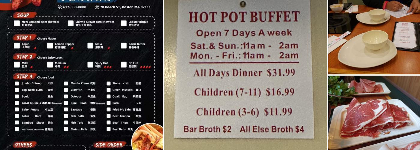 Hot Pot Buffet Menu