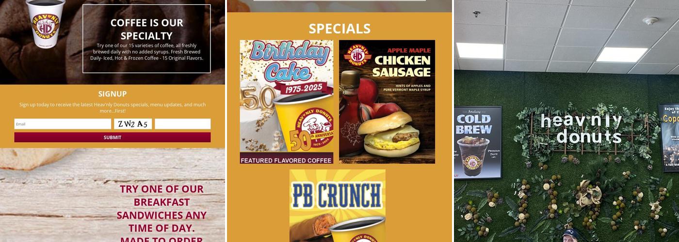 Heav’nly Donuts Menu