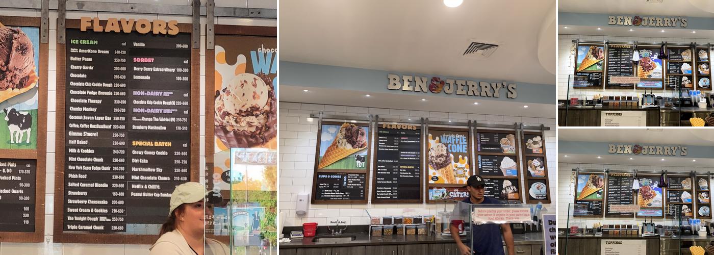 Ben & Jerry’s Menu