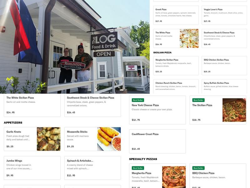 The Log by Ramunto's Menu