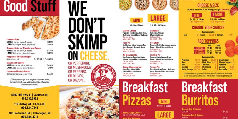 Godfather's Pizza Express Menu