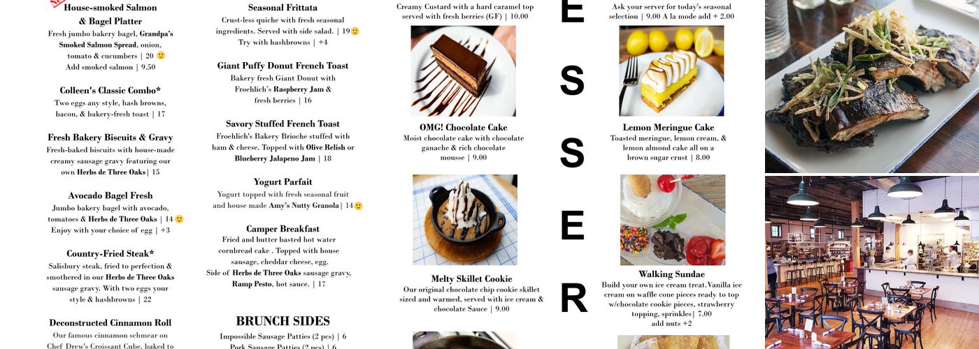 Froehlich's Kitchen & Pantry Menu