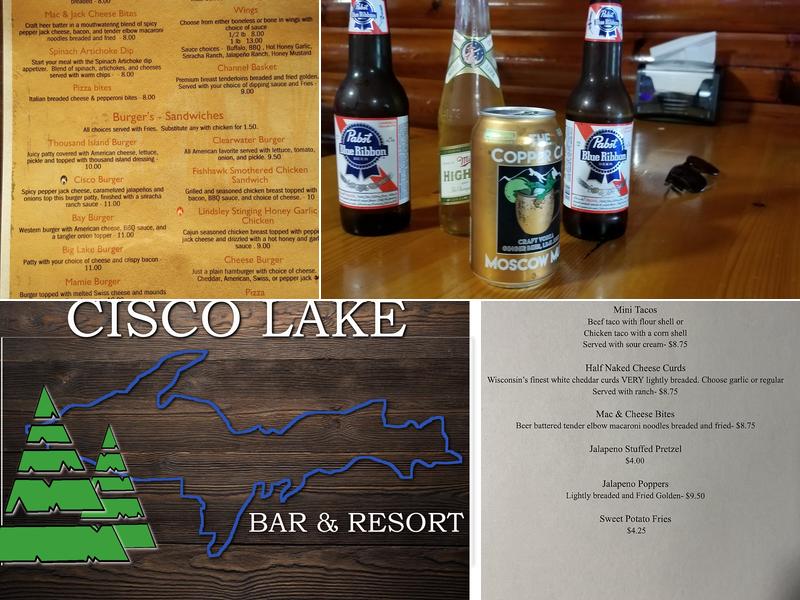 Cisco Lake Bar and Resort Menu