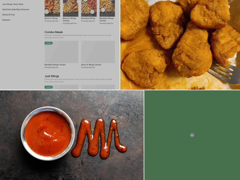 It's Just Wings Menu