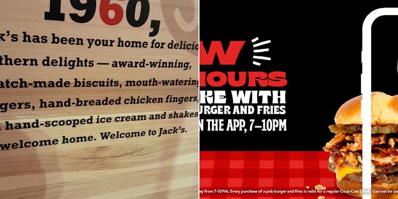 Jack's Menu