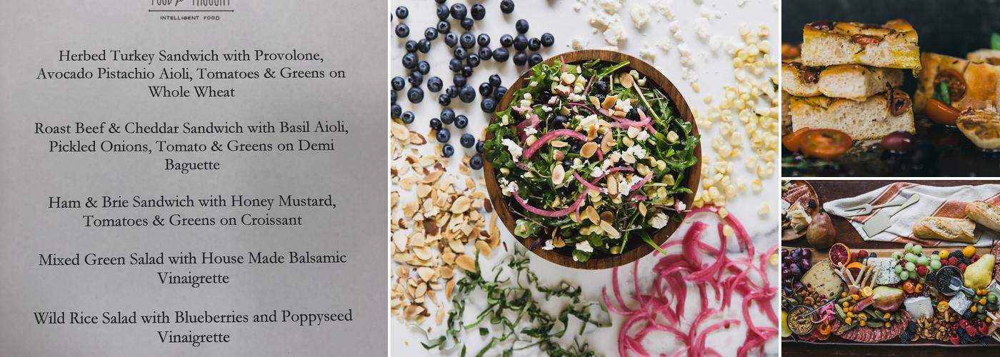 Food for Thought Catering Menu