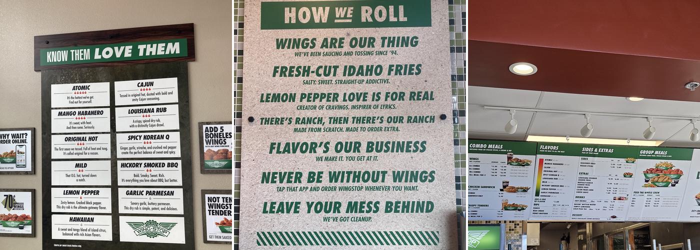 Wingstop Menu