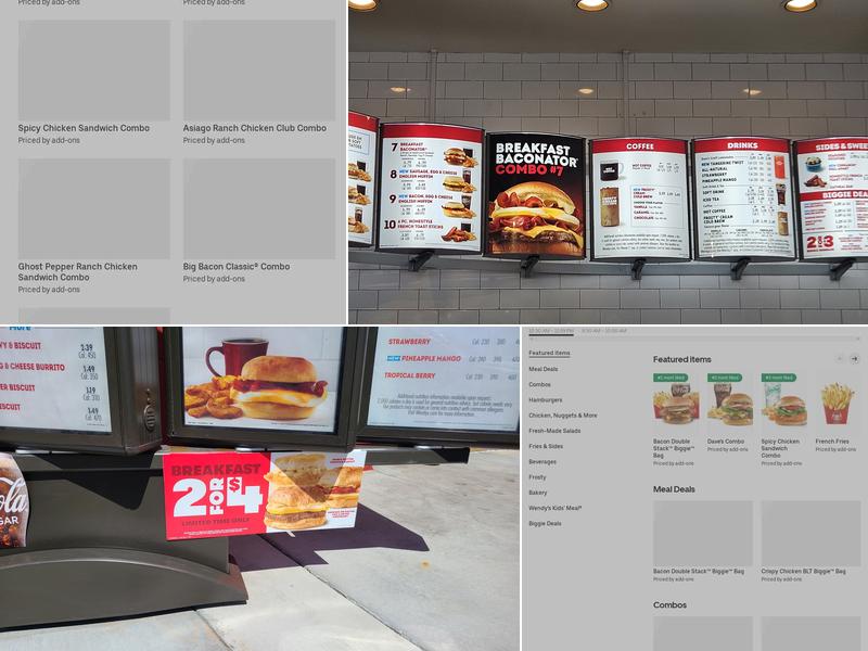 Wendy's Menu