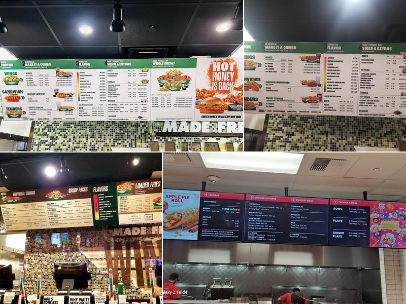 Wingstop Menu