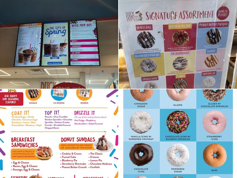 Duck Donuts Menu