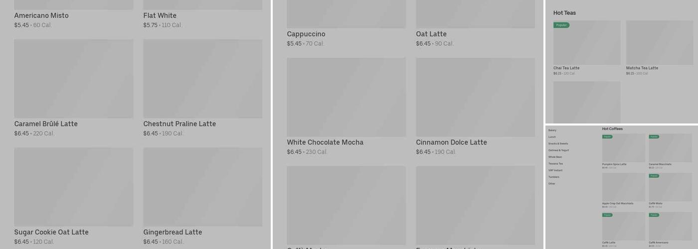 Starbucks Menu