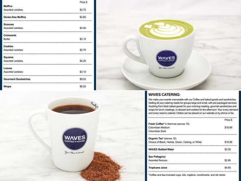 Waves Coffee House - Springborough Menu