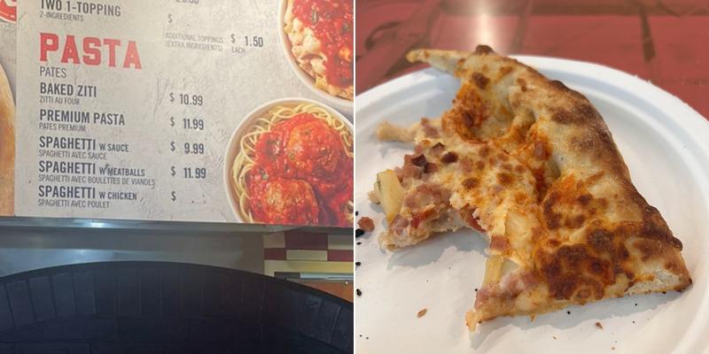 Sbarro Menu