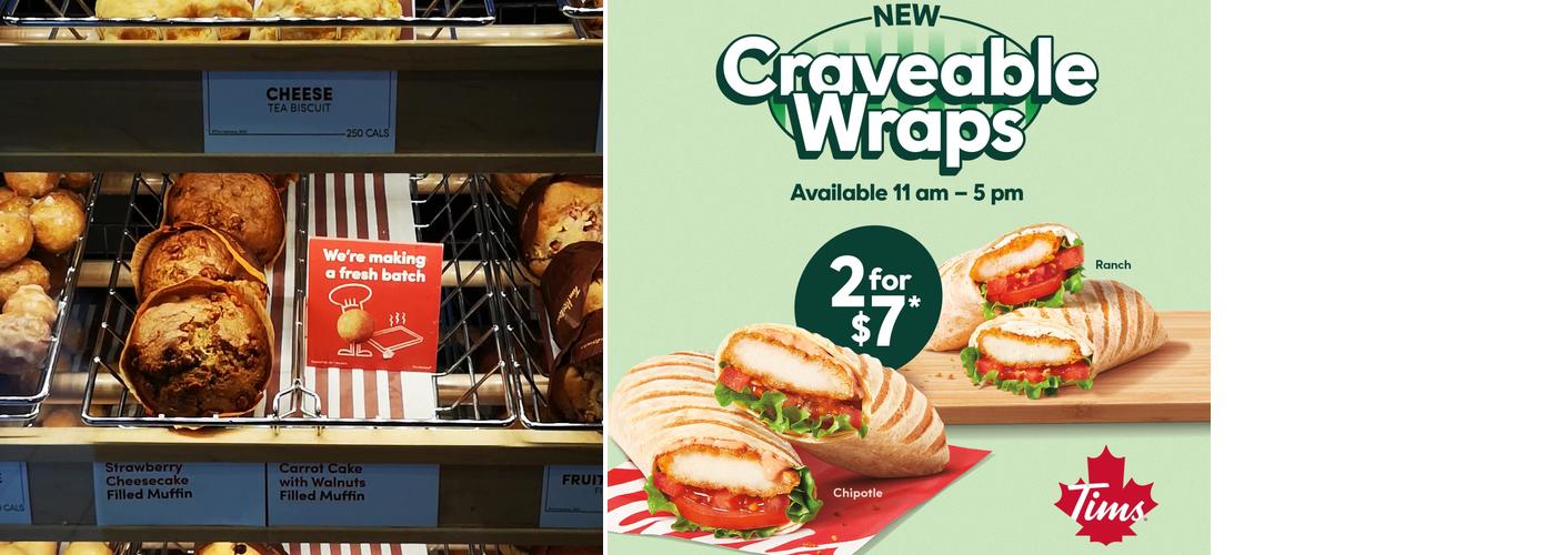Tim Hortons Menu