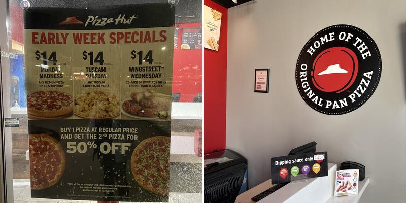 Pizza Hut Menu