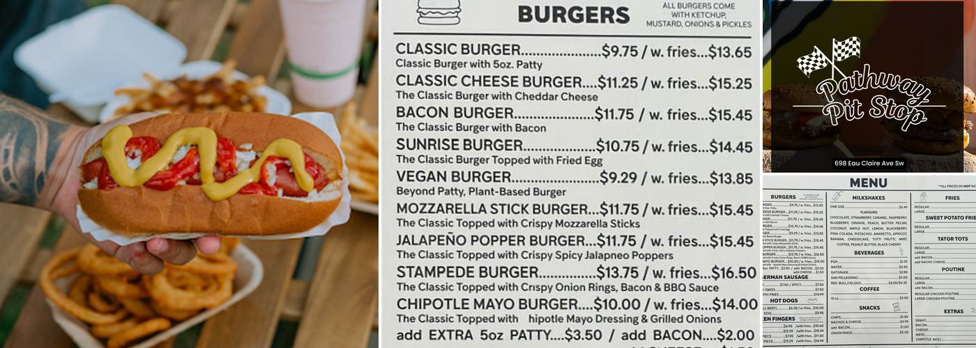 Pathway Pit Stop Menu