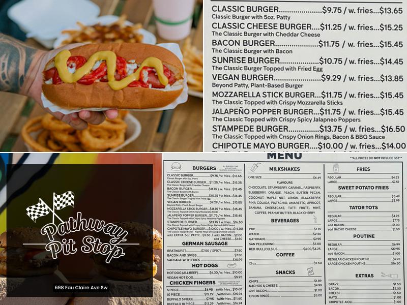 Pathway Pit Stop Menu