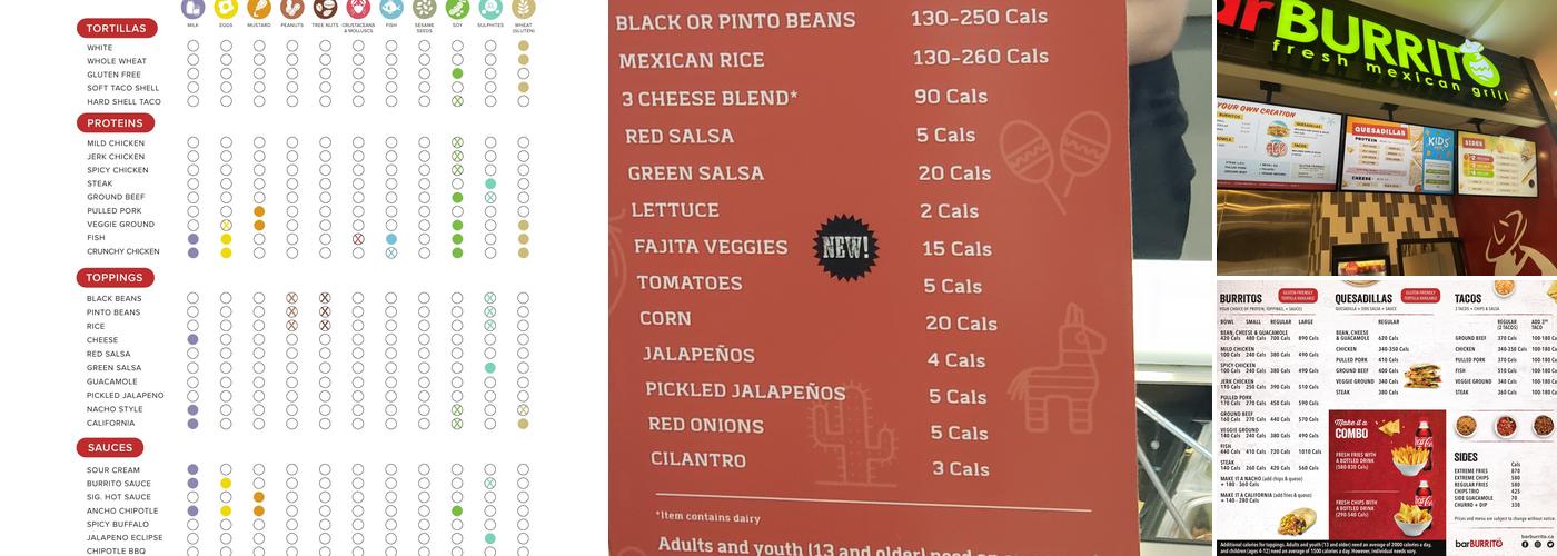 barBURRITO Menu