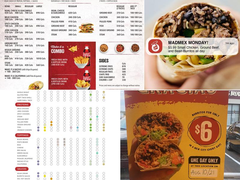 barBURRITO Menu