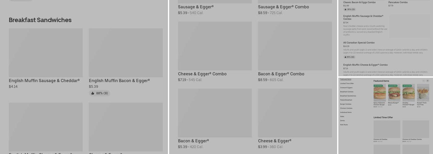 A&W Canada Menu