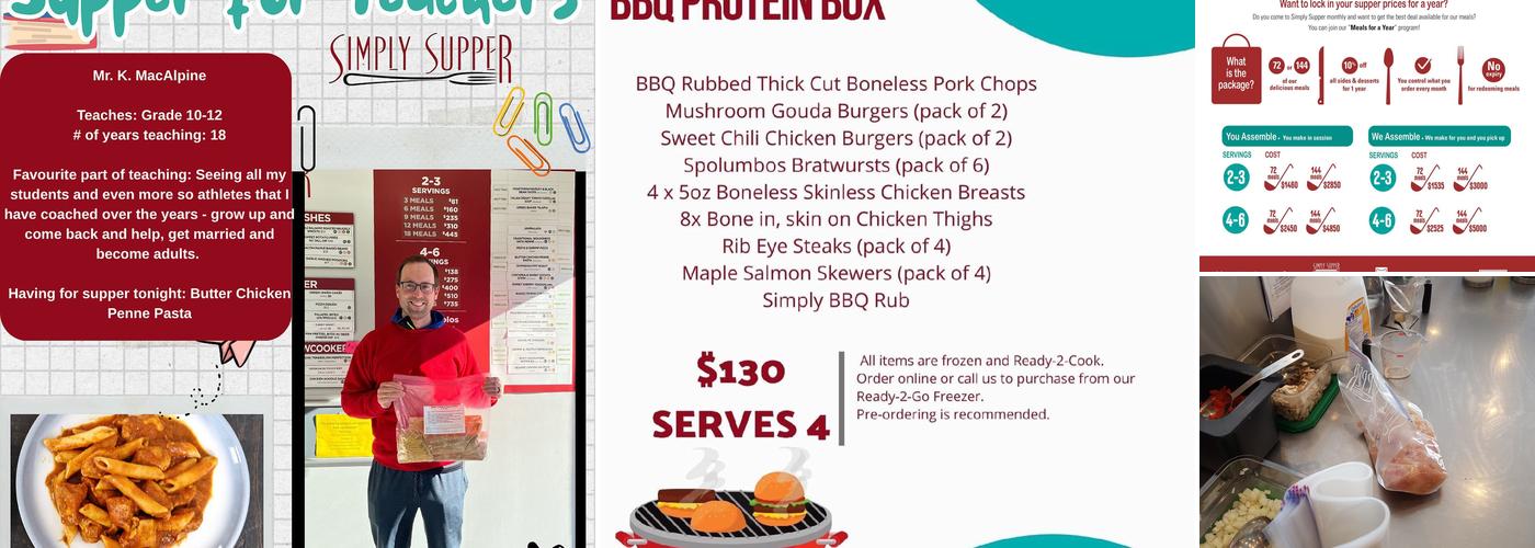 Simply Supper (South) Menu