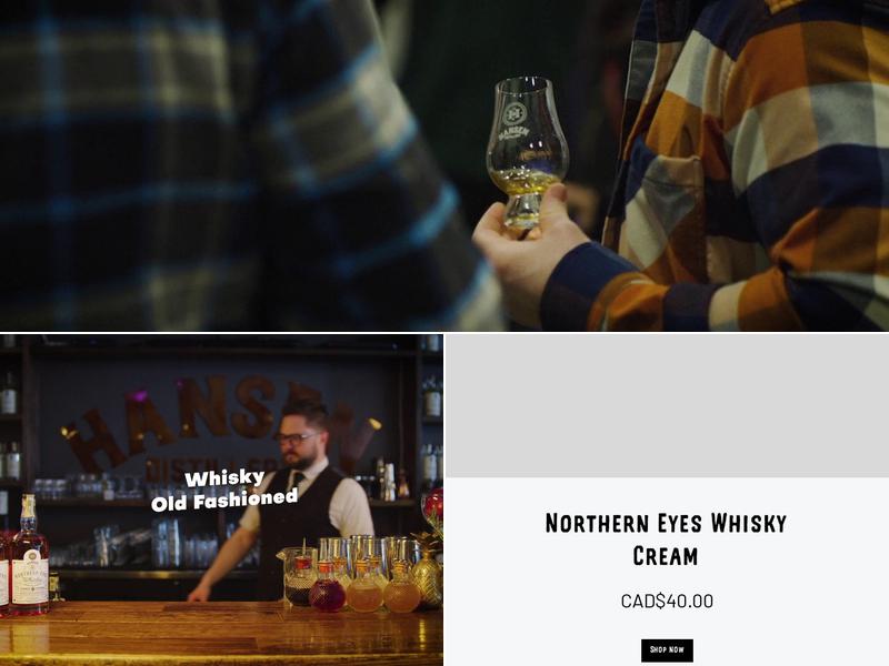 Hansen Distillery Menu