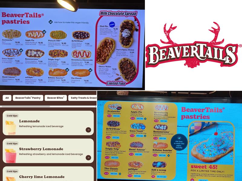BeaverTails - Queues de Castor (Jasper) Menu