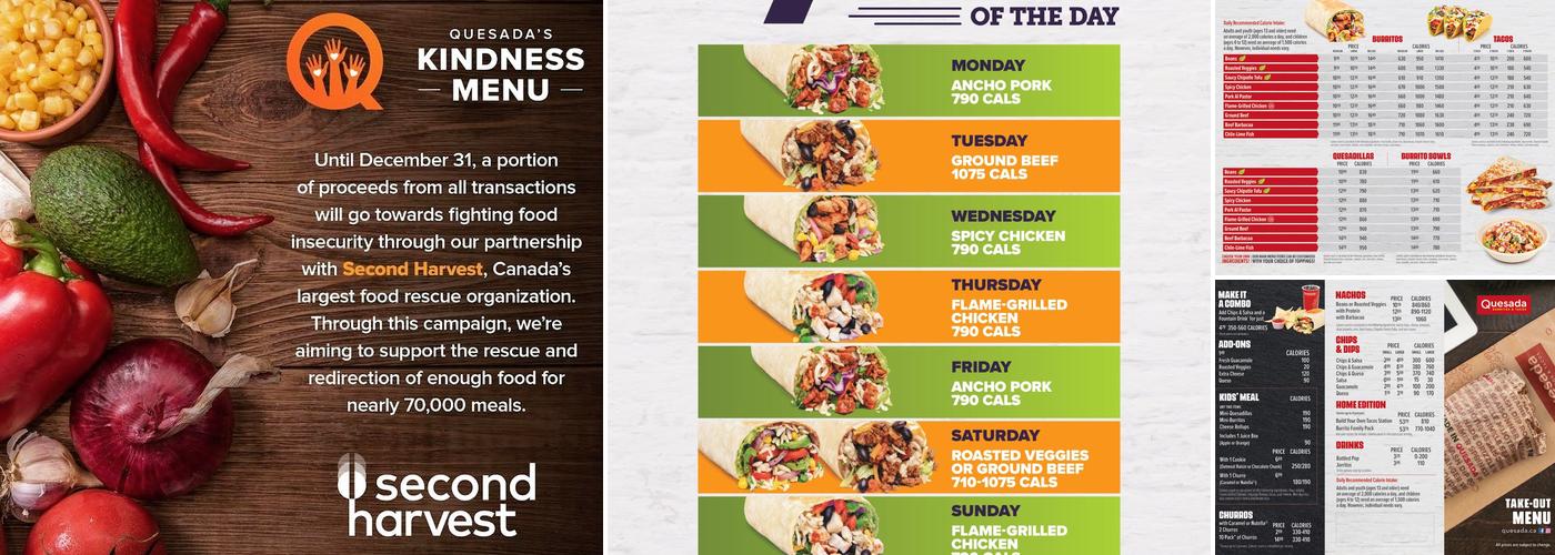 Quesada Burritos & Tacos Menu