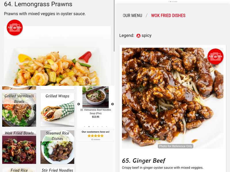 Thang Long Menu