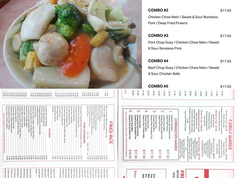 Bamboo Palace Menu
