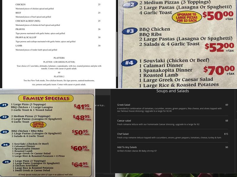 Rendezvous Menu