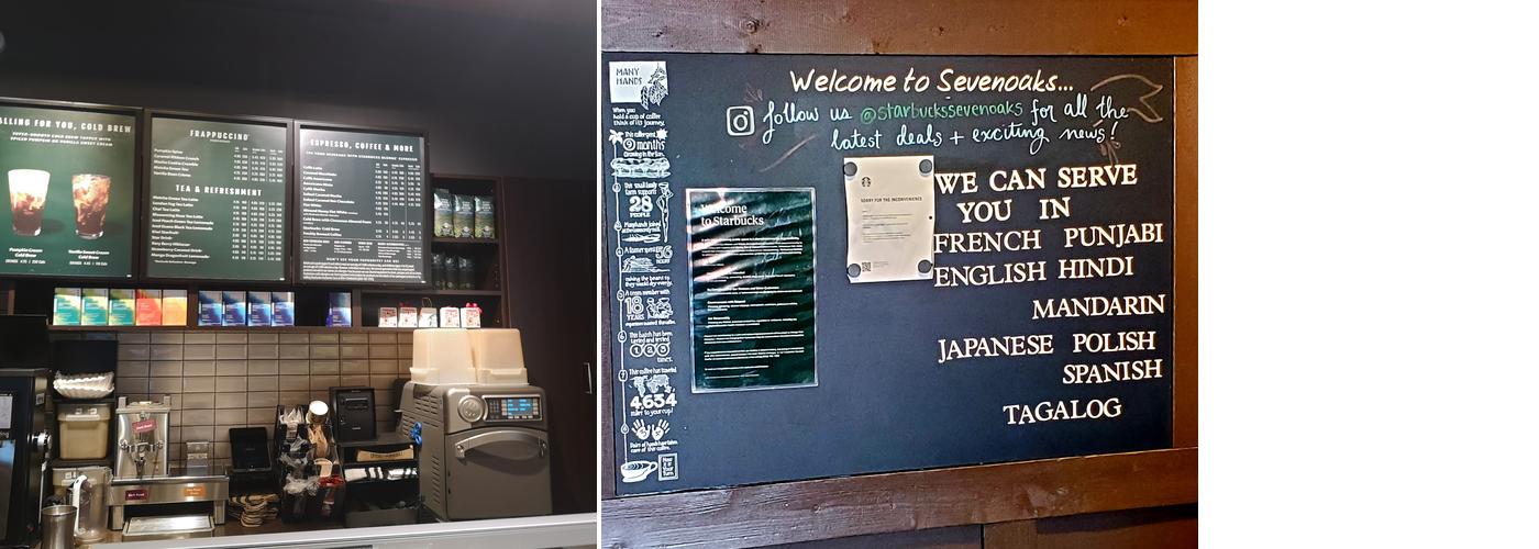 Starbucks Menu