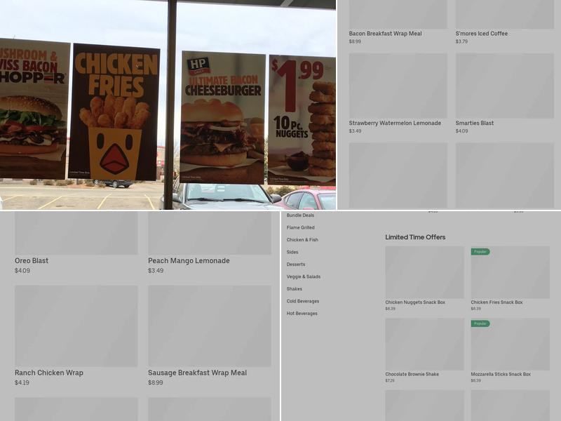 Burger King Menu
