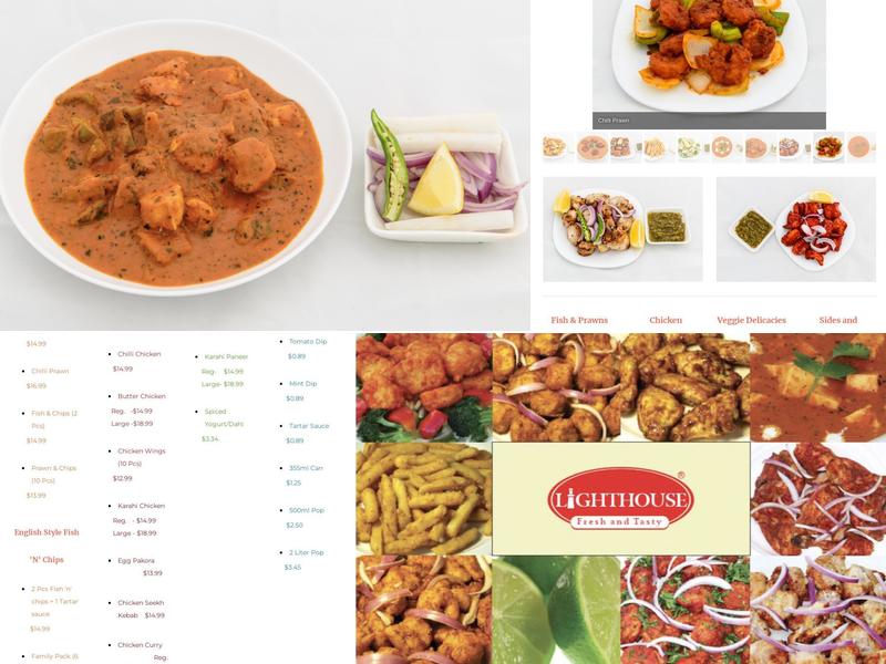 Lighthouse Fresh and Tasty Menu