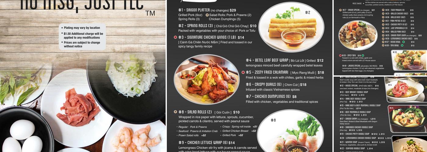 Little Saigon Restaurant Menu