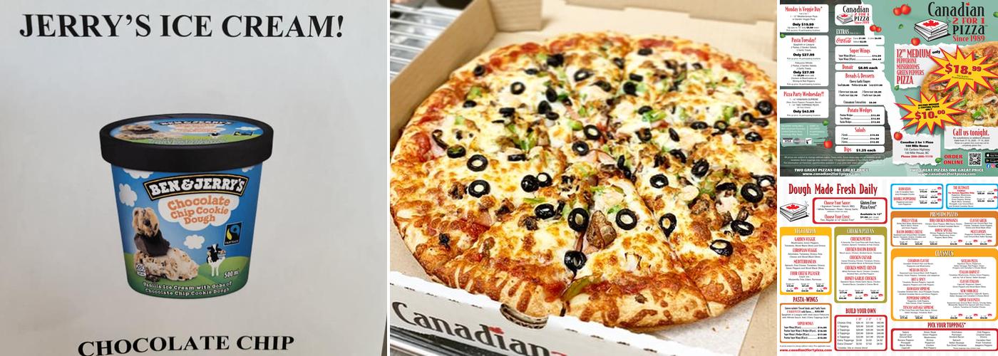 Canadian 2 For 1 Pizza - Armstrong Menu