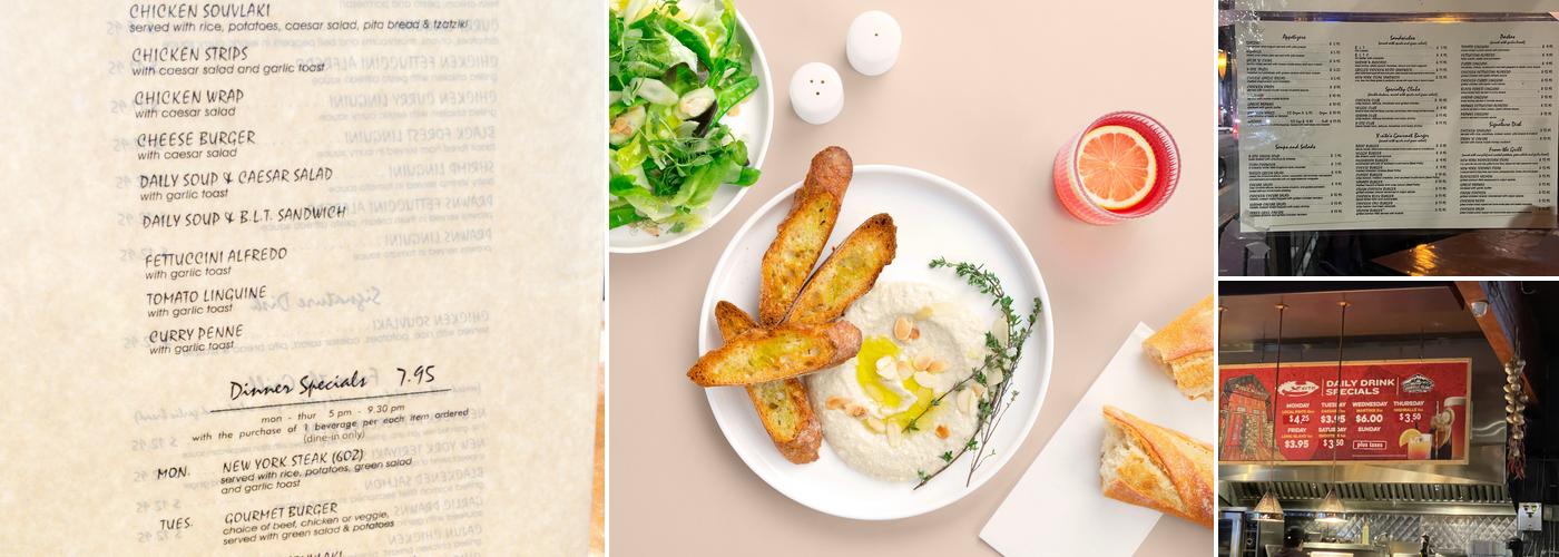 X-Site Grill & Bistro Menu