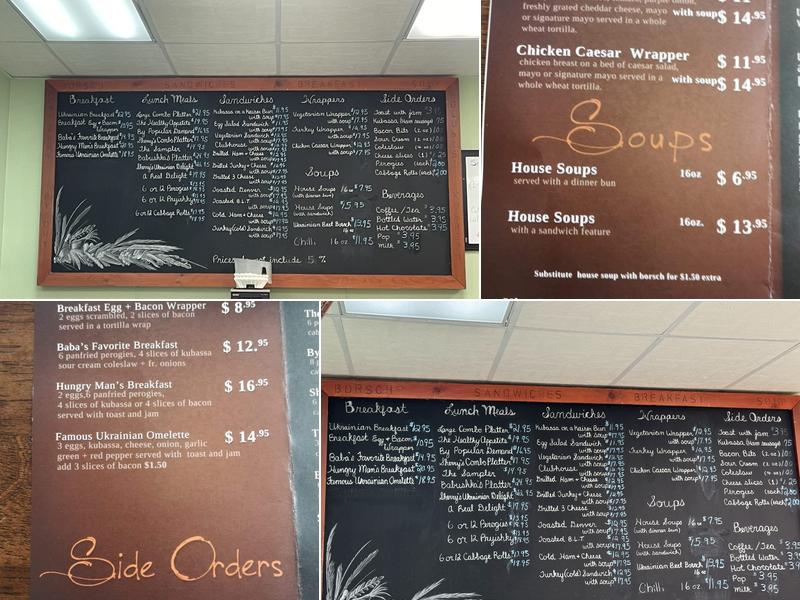 Sherry's Carpathian Kitchen Menu