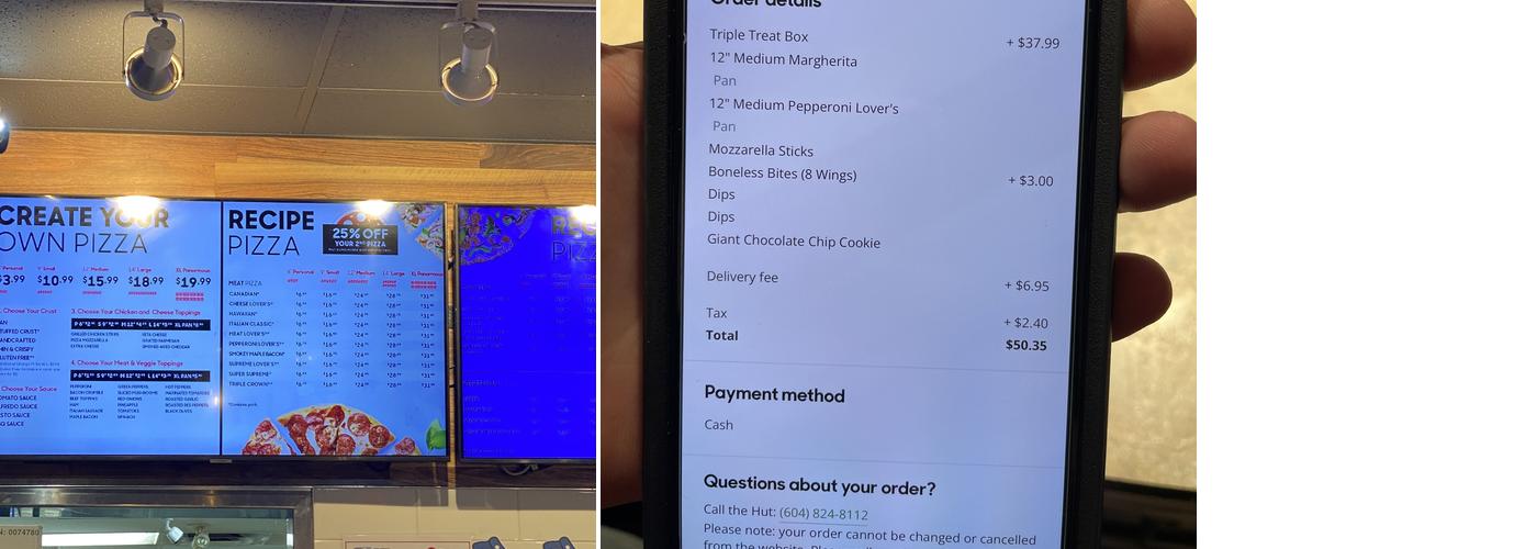 Pizza Hut Menu