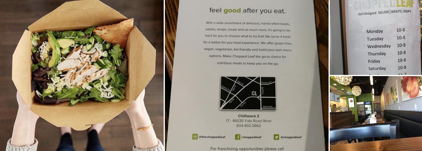 The Chopped Leaf Menu