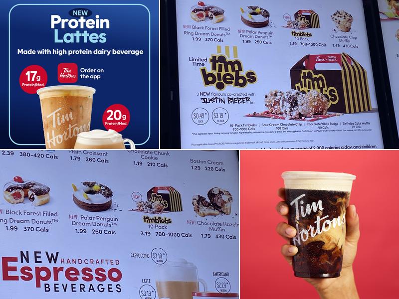 Tim Hortons Menu