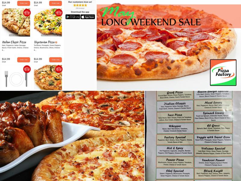 Pizza Factory Coquitlam Menu