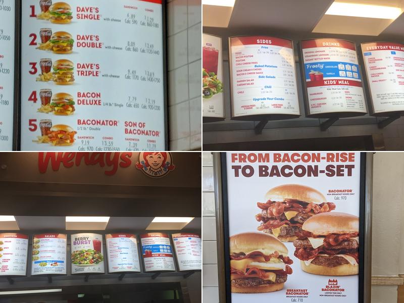 Wendy's Menu