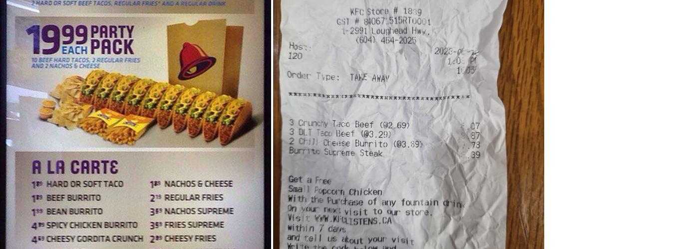 Taco Bell Menu