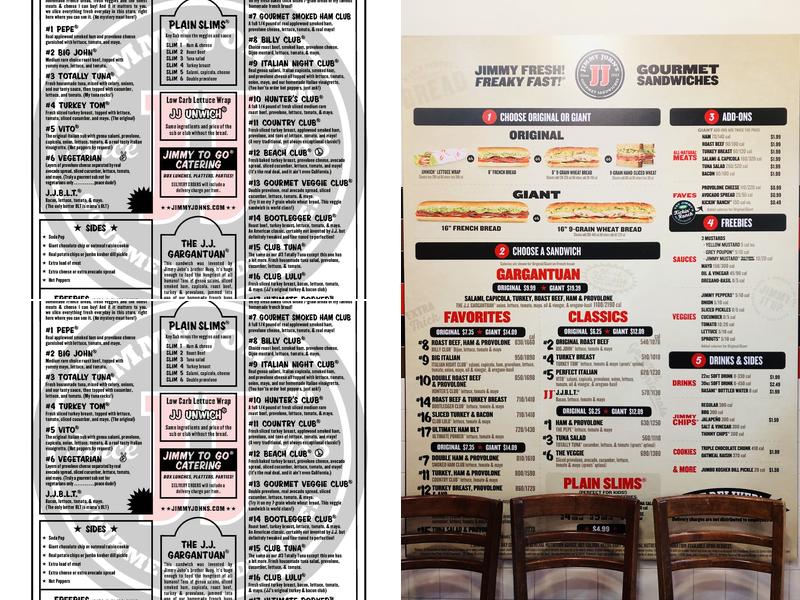 Jimmy John's Menu