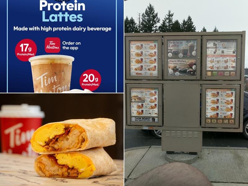 Tim Hortons Menu
