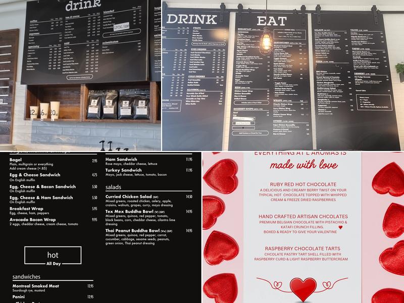 L'aromas Menu